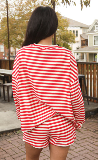 that's a fact striped set - red