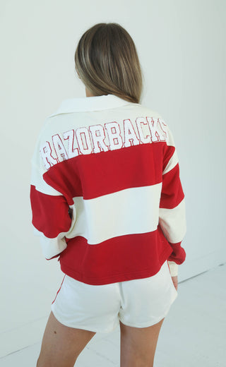 arkansas razorbacks rugby top