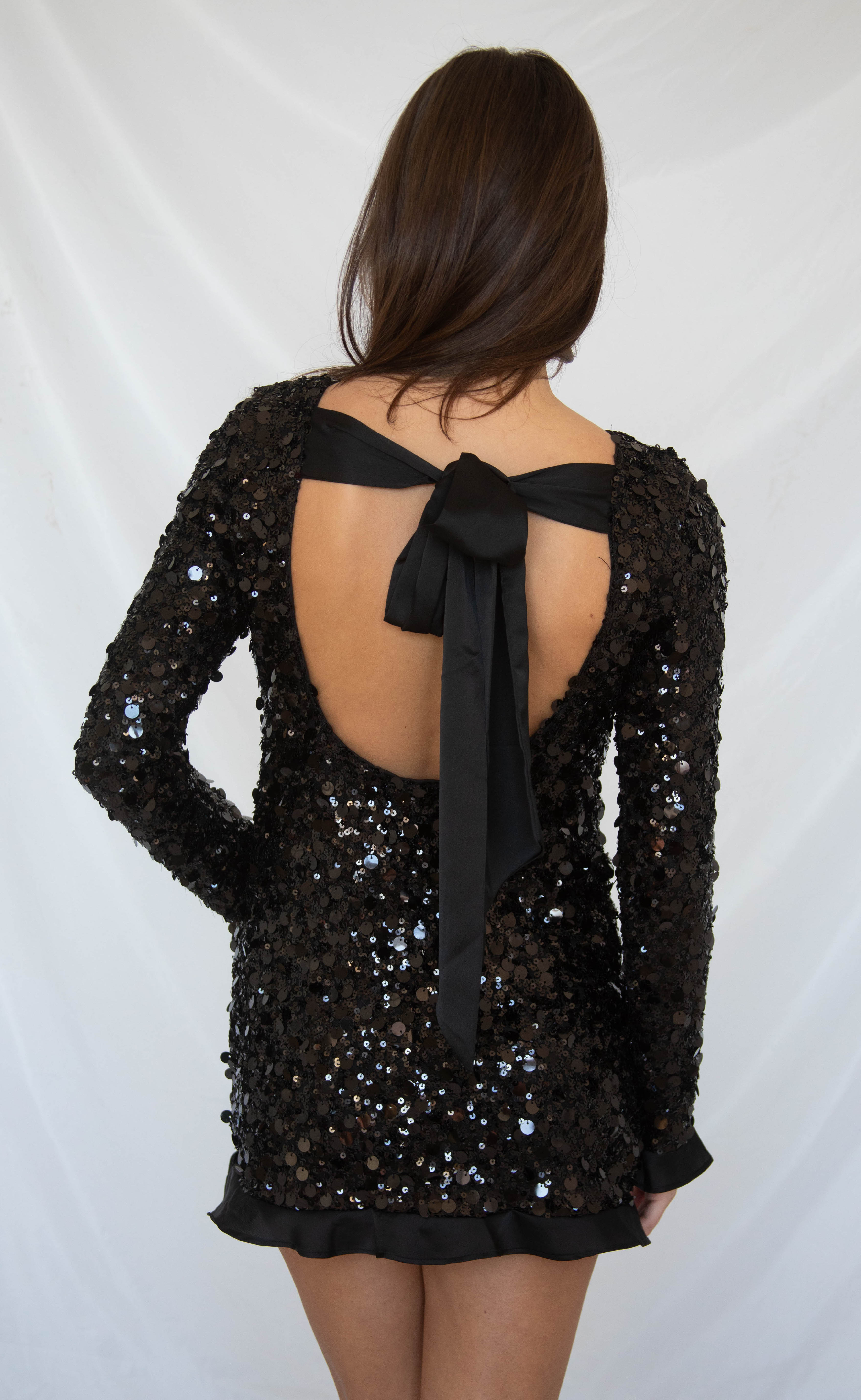 show me your mumu: maddison ruffle dress - black metallic sequins Riffraff show me your mumu: maddison ruffle dress - black metallic sequins Riffraff