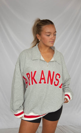 arkansas quarter zip pullover