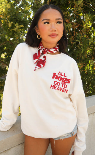charlie southern: all hogs go to heaven sweatshirt