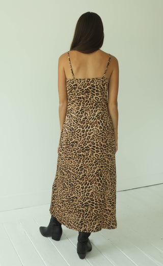 feline fine leopard maxi dress
