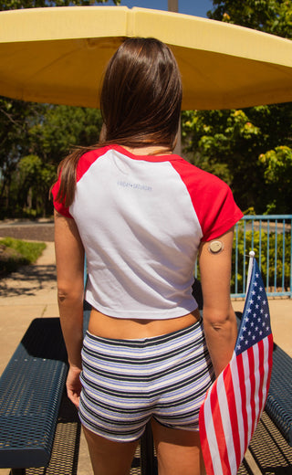 friday + saturday: american honey baby tee