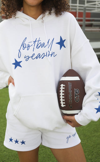 charlie southern: football season hoodie - blue
