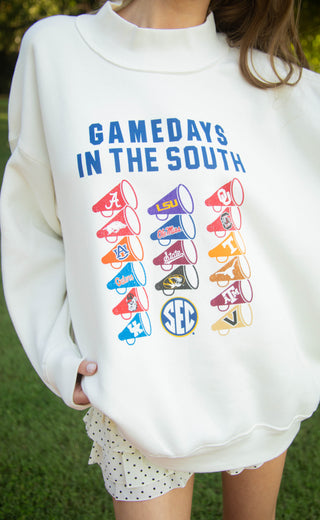 charlie southern: sec megaphone mock neck