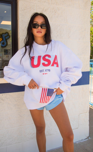 friday + saturday: usa 250th mock neck