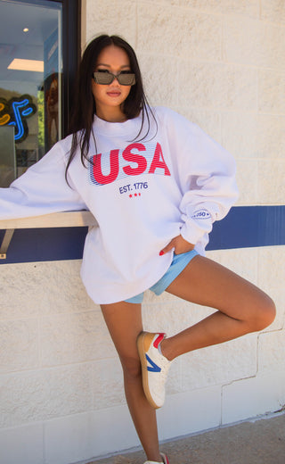 friday + saturday: usa 250th mock neck
