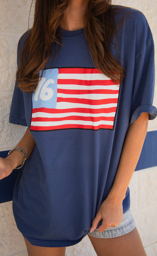 friday + saturday: 76 flag tee