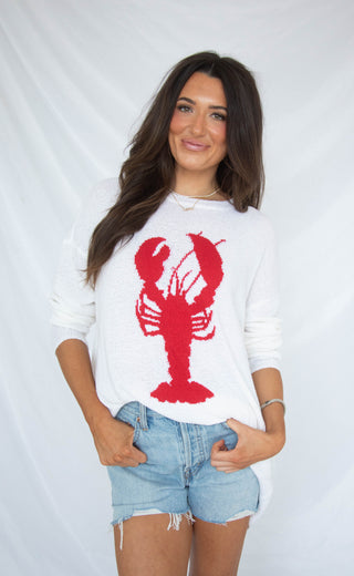show me your mumu: woodsy sweater - lobster knit