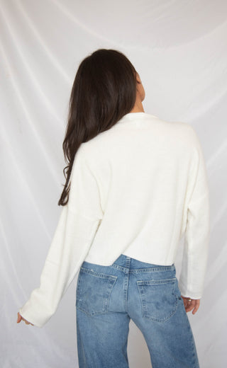 take heart cardigan - snow