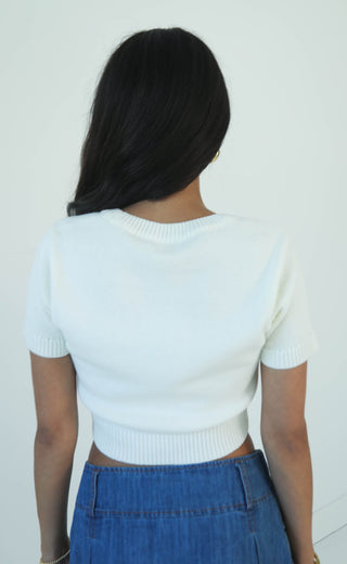 quarterbear cutie short sleeve sweater