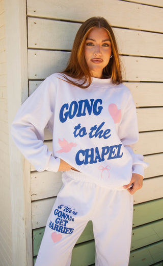 friday + saturday: going to the chapel mock neck