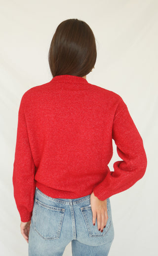 never strangers sweater - red