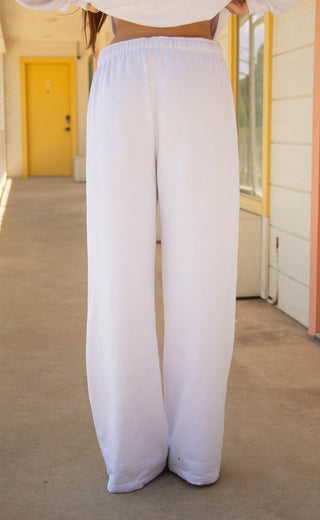 friday + saturday: gonna get married wide leg sweatpants