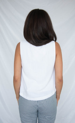 z supply: charli top - white
