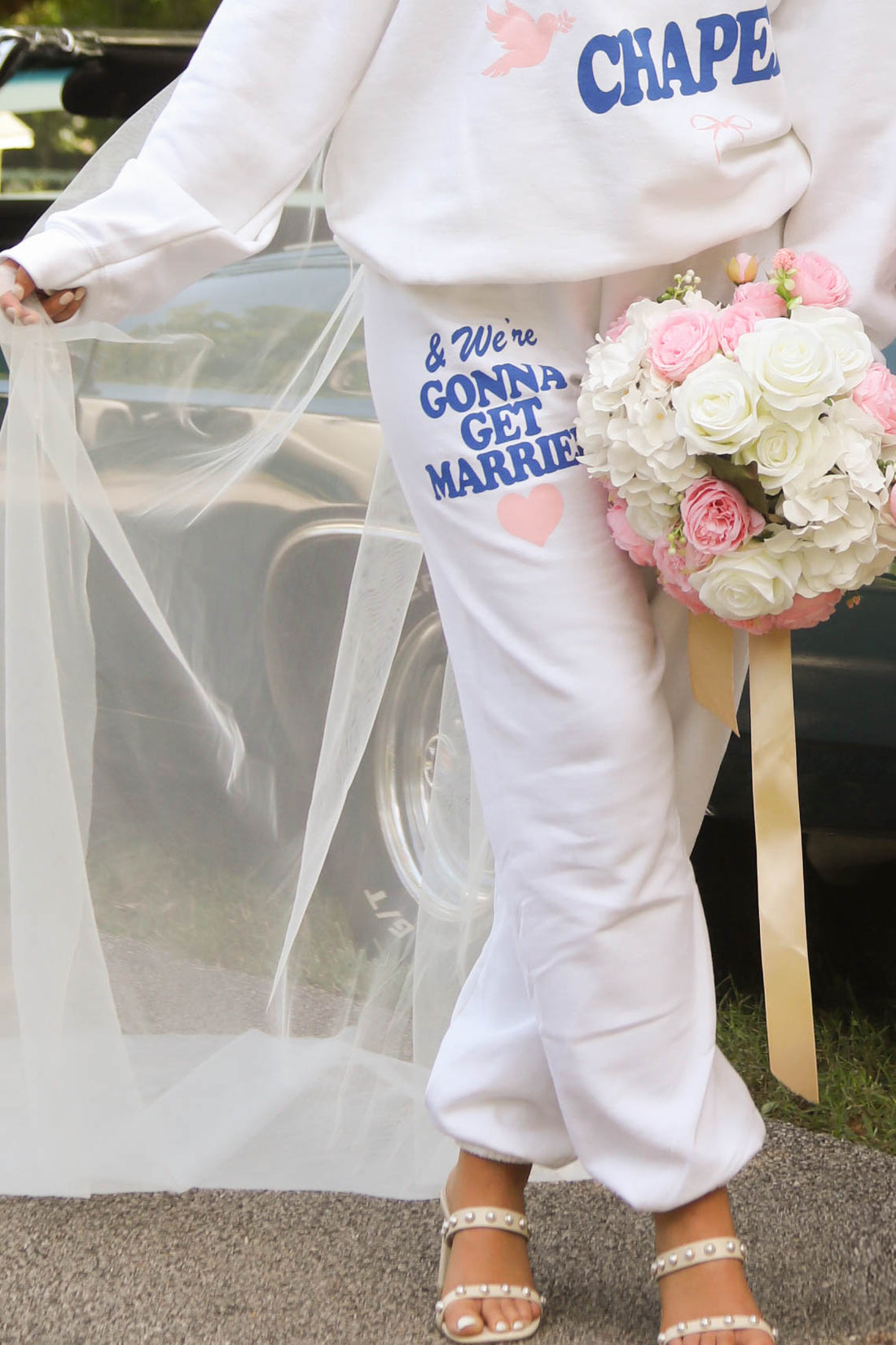 friday + saturday: gonna get married sweatpants