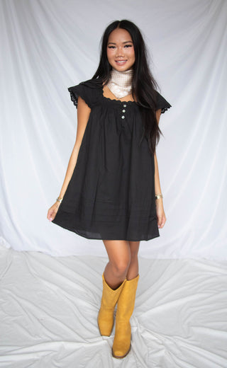 cotton eyelet mini dress Women's Isn't This Fun Green Cotton Eyelet Tie Waist Mini Dress | Size: M