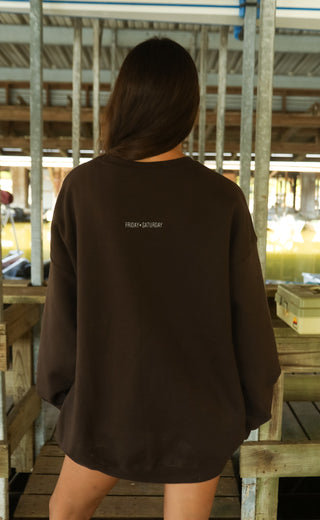 friday + saturday: lucky catch sweatshirt
