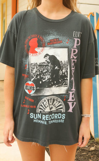 daydreamer: sun records x elvis polaroid collage merch tee