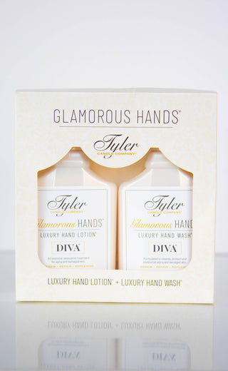 tyler candle co: glamorous hands gift set
