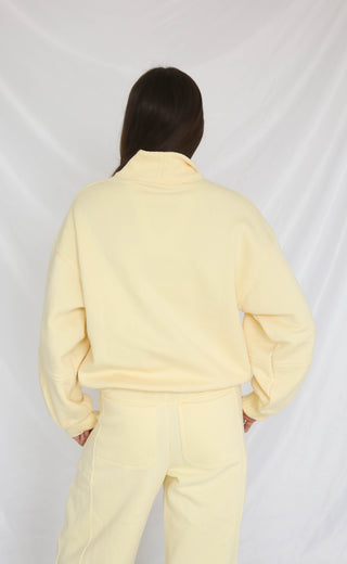 banana cream fleece lounge set