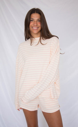 not over you striped set - pink
