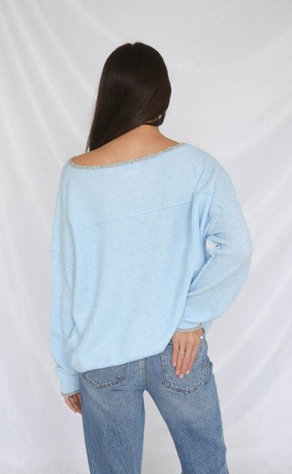laid back sweater - blue