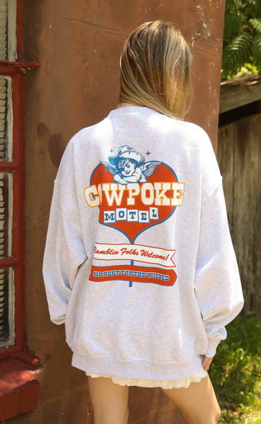 charlie southern: cowpoke motel sweatshirt – Riffraff