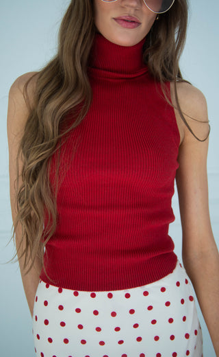 by invitation turtle neck knit top