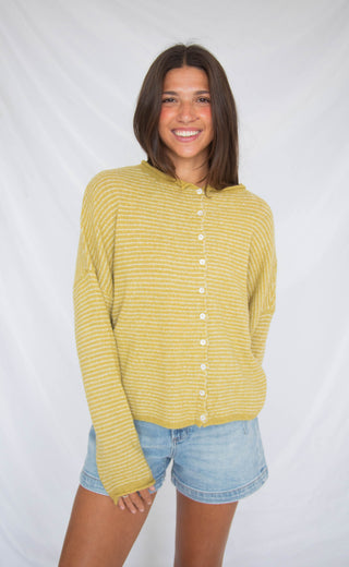 beat of your heart cardigan - olive