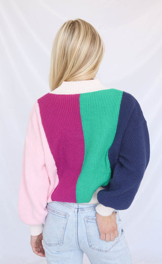 minkpink: kelsey colourblock jumper