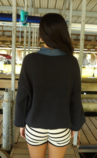 clash course collared sweater