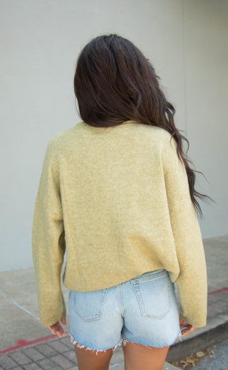 second nature cardigan - olive