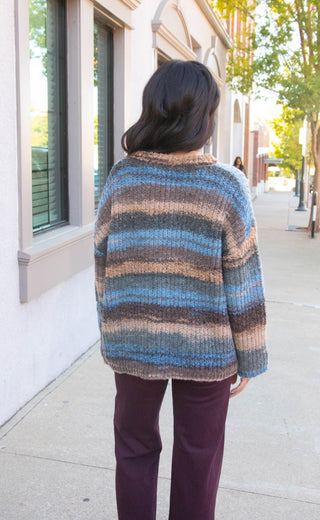 no problems oversized striped sweater