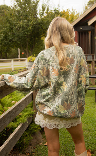 charlie southern: grateful camo sweatshirt