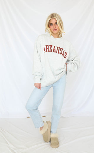 charlie southern: arkansas mock neck - red plaid