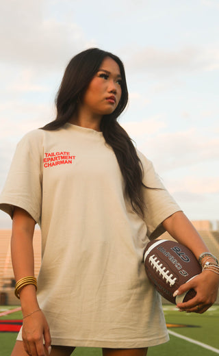 friday + saturday: tailgate department chairman t shirt