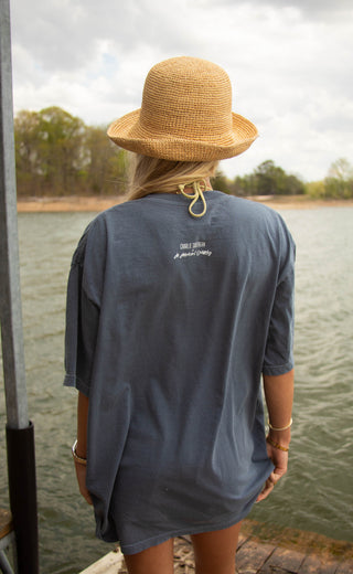 charlie southern x jo johnson overby: take me to the lake tee - blue