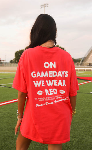 charlie southern: gamedays we wear red tee