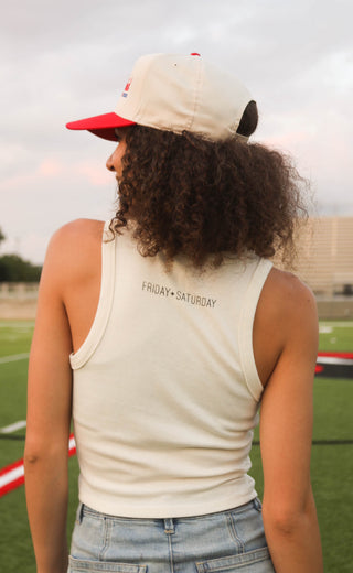 friday + saturday: hot girls watch football tank