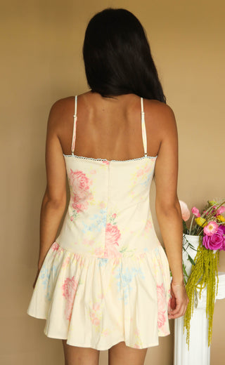 hold me close floral mini dress