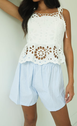 eyelet era tank