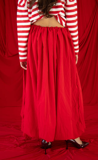 firecracker flare maxi skirt