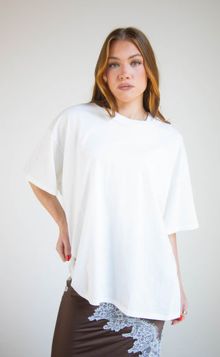 daydreamer: solid os tee - vintage white