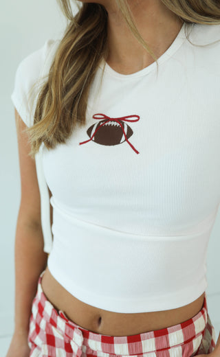 football flirt baby tee