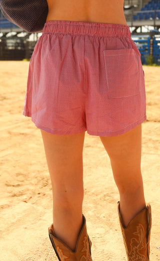 for the moment shorts - red