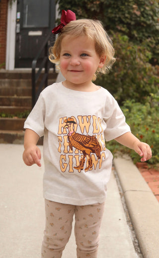 charlie southern: howdy thanksgiving toddler tee