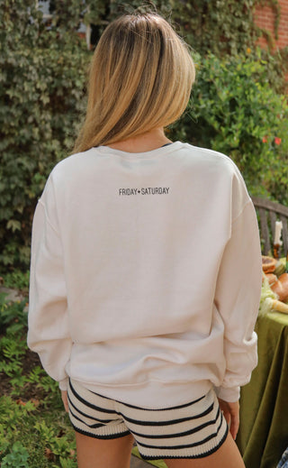 friday + saturday: let me cook sweatshirt