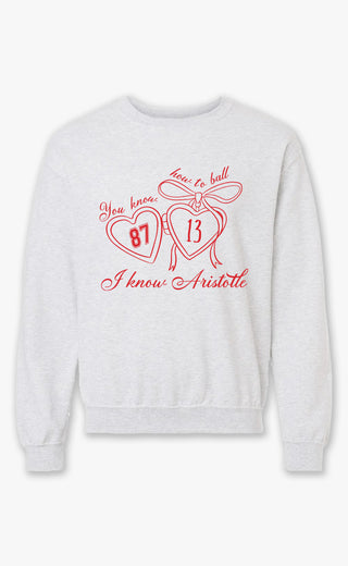 friday + saturday: aristotle sweatshirt