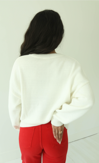 quarterbear cutie long sleeve sweater